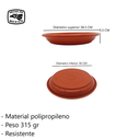 Plato Escurridor Para Maceta De Polipropileno  Fp-012