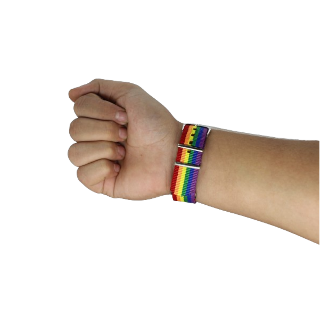 Pulsera Arcoíris De Tela