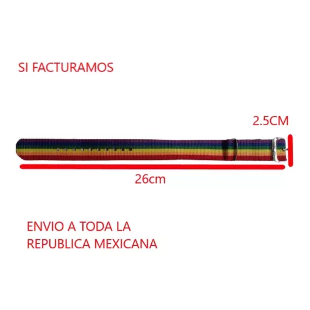 Pulsera Arcoíris De Tela