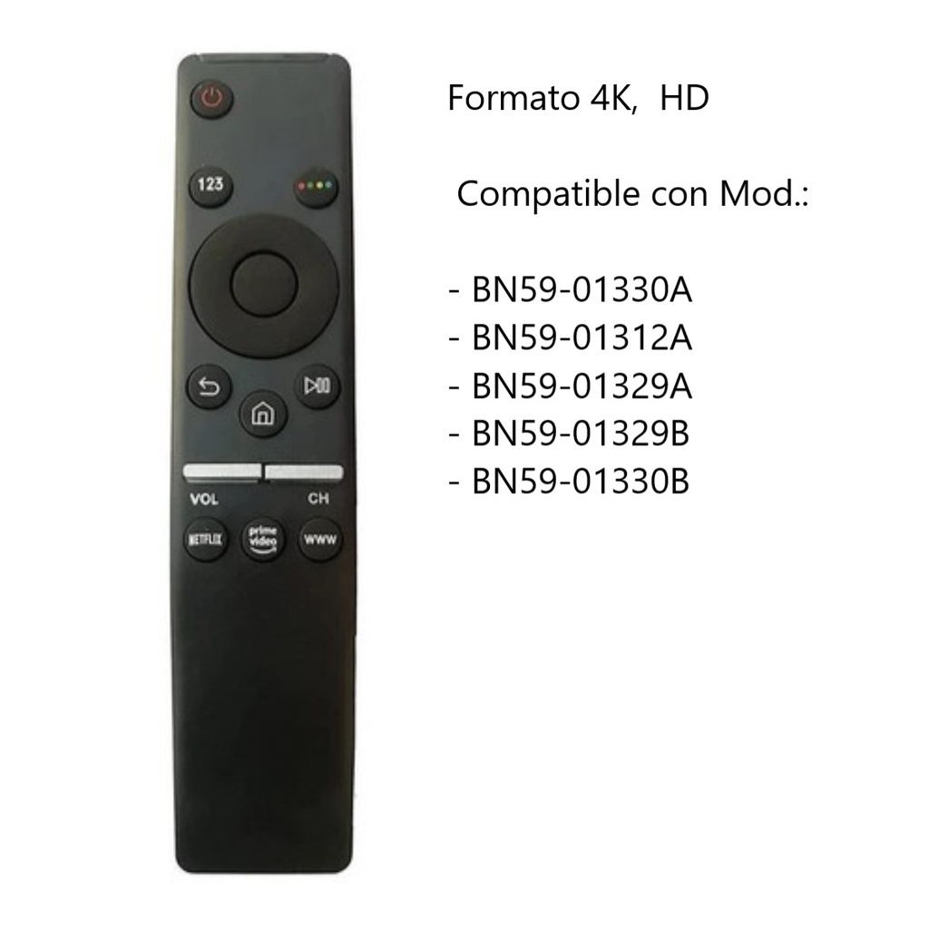 Control Remoto Remplazo Samsung 4K 3D HD Smart Tv