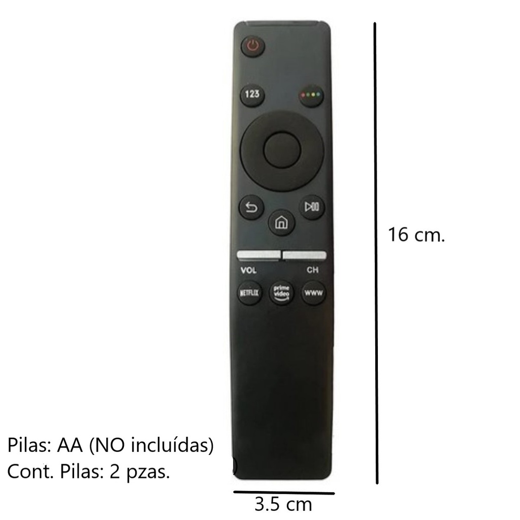 Control Remoto Remplazo Samsung 4K 3D HD Smart Tv