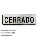 Letrero De Aluminio Cerrado SP00038