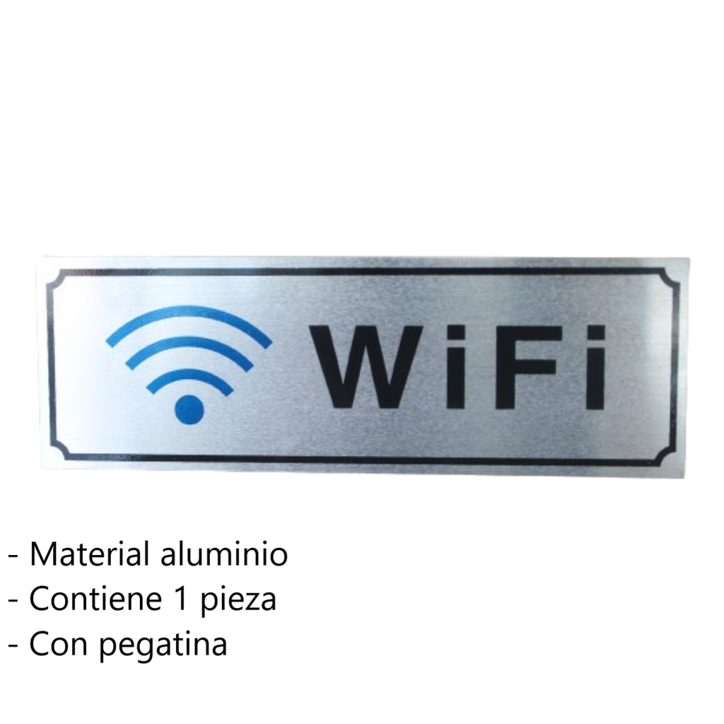 Letrero De Aluminio Wifi SP00041