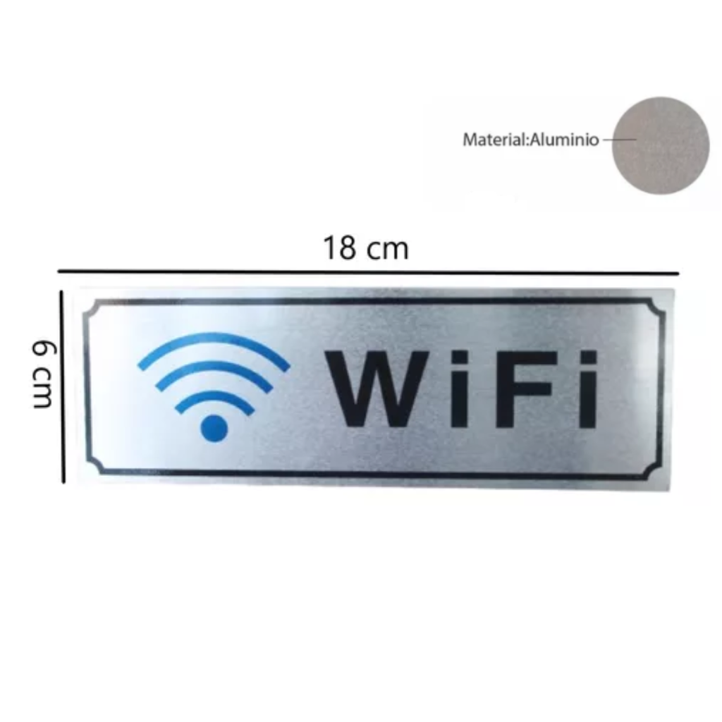 Letrero De Aluminio Wifi SP00041
