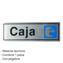 Letrero De Aluminio Caja SP00054
