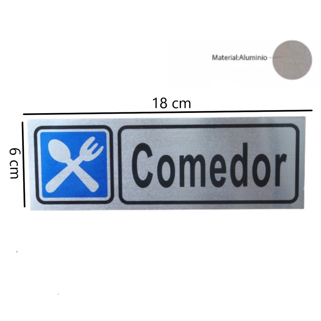 Letrero De Aluminio Comedor SP00055