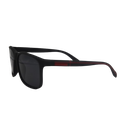 Lentes De Sol Clásico P/ Hombres Y Mujeres Negro C/rojo