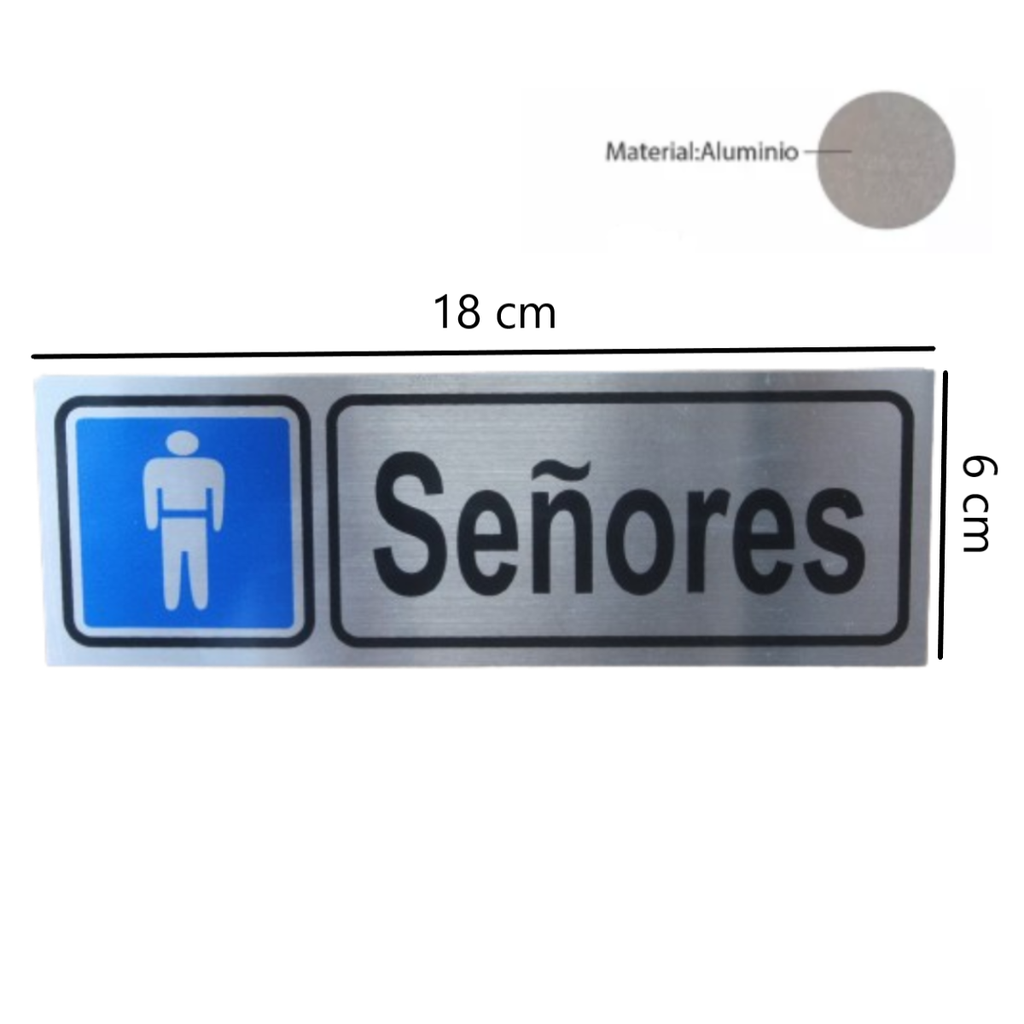 Letrero De Aluminio Para Baños
