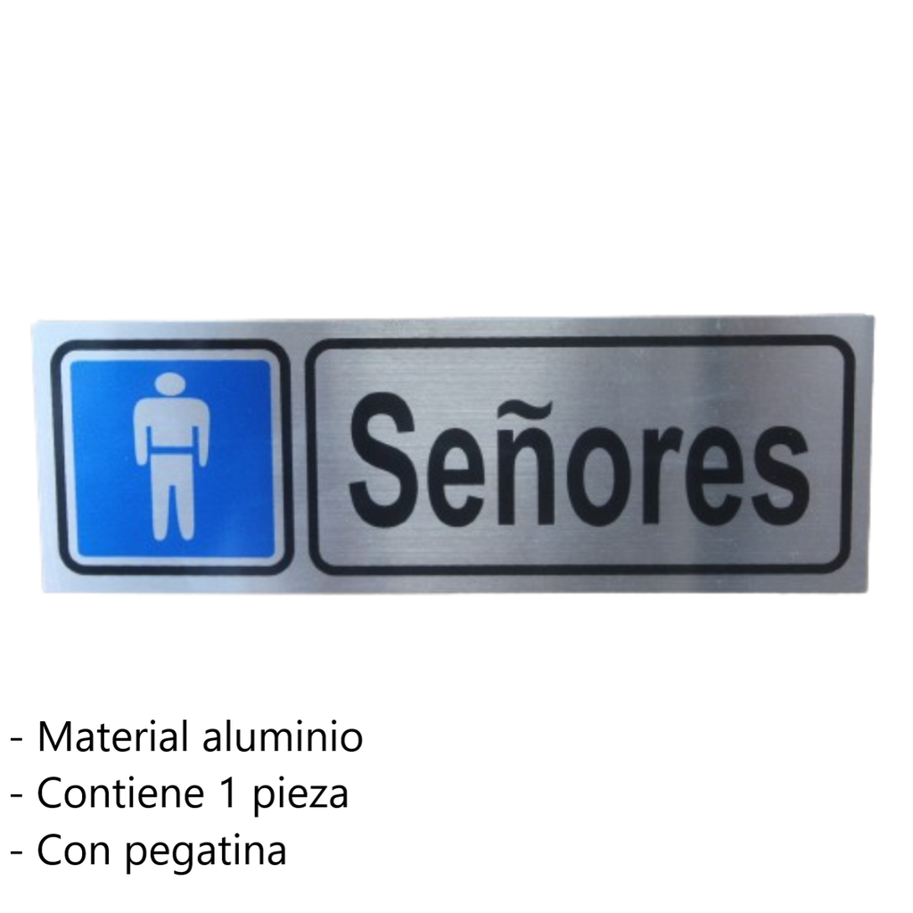 Letrero De Aluminio Para Baños