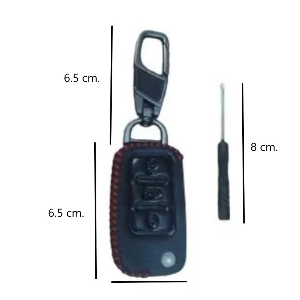 Funda Para Llave De Carro De Piel Vw De Lujo