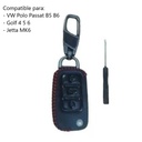 Funda Para Llave De Carro De Piel Vw De Lujo