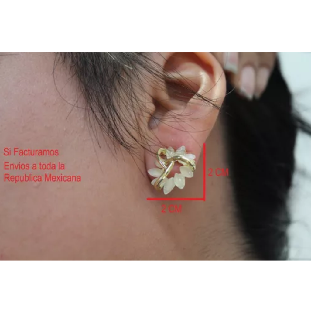 Pendientes O Aretes Girasol 3 Líneas De Acero Inoxidable