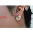 Pendientes O Aretes Girasol 3 Líneas De Acero Inoxidable