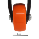 Rodaja Llanta De PVC Fija Con Placa Acero RCH-07