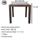 Mesa Cuadrada De Polipropileno MS-01