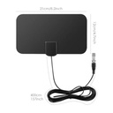 Antena Tv Digital HD Para Interiores Dab Amplificada