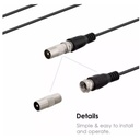 Antena Tv Digital HD Para Interiores Dab Amplificada