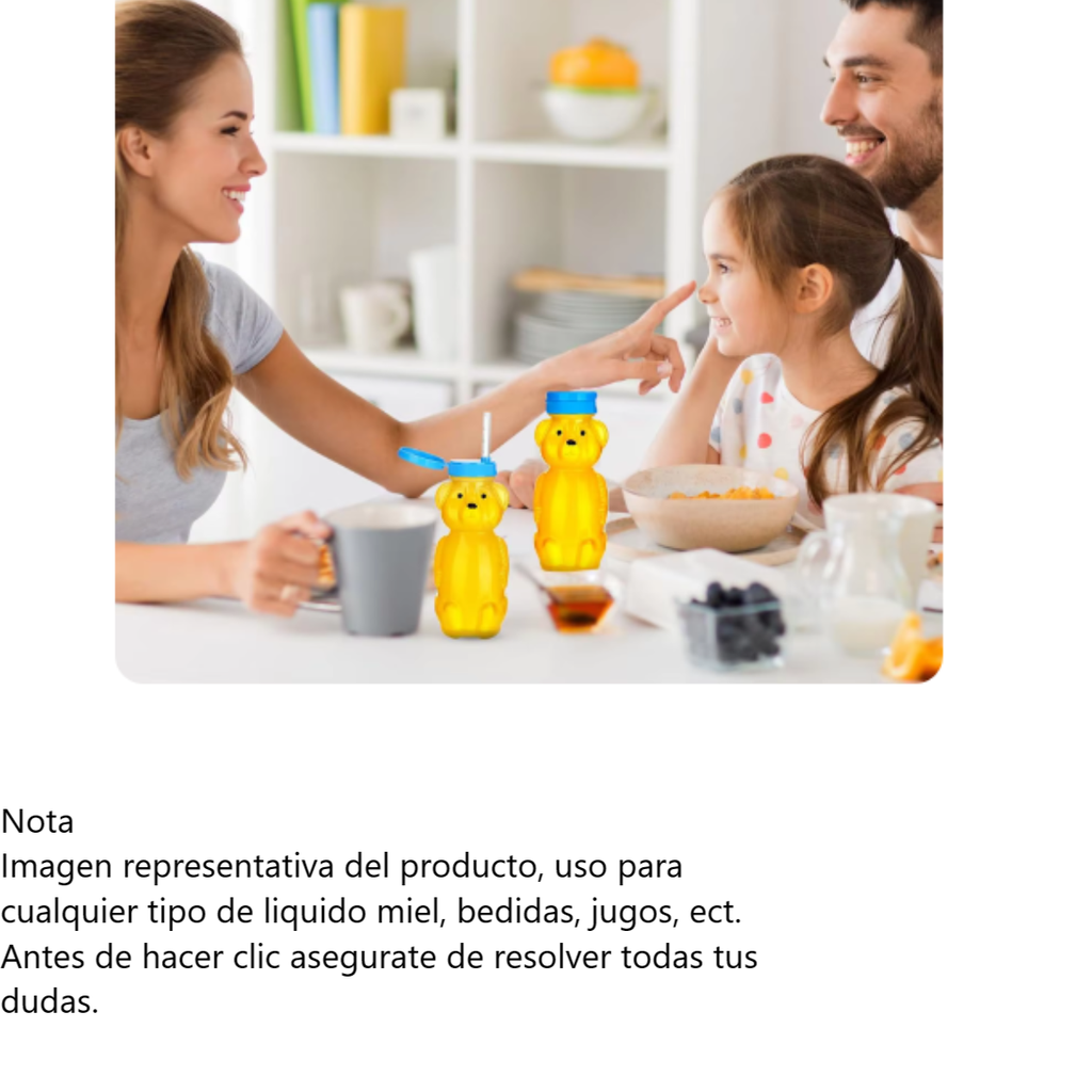 Taza En Forma De Oso Para Miel, Bebidas ,Jugos Ect.