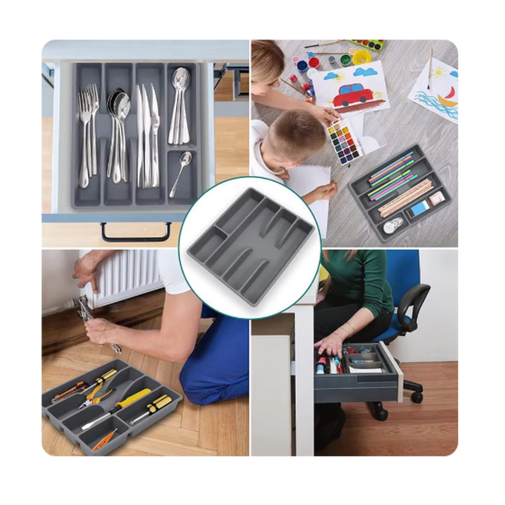 Organizador De Cajones De Cocina  Soporte Para Cubiertos
