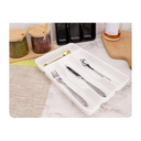 Caja Organizadora De Cubiertos, Con 4 Compartimientos Para Vajilla