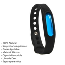 Pulsera Antimosquitos Con Cápsula Removible