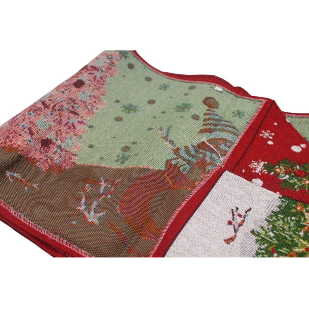 Decoración Navideña Para Mesa Camino De Muñeco De Nieve