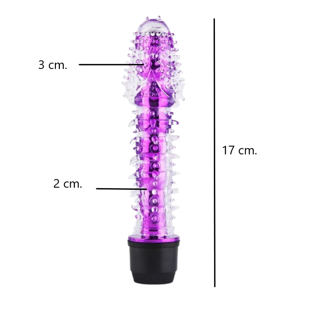 Vibrador Multispeed Complacedor ! Con Puntas De Silicona!