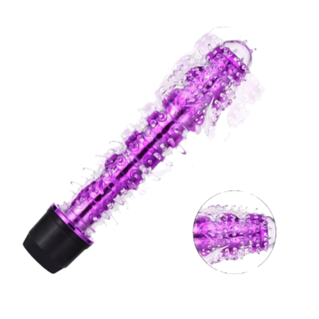 Vibrador Multispeed Complacedor ! Con Puntas De Silicona!
