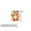 Decoración navideña Set 12 Piezas De Gnomo Con Caja De Madera
