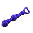 Plug Rosario Anal De Silicona Suave Corazón