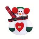 Adornos Navideños Para Cubiertos 2 Piezas Muñeco De Nieve
