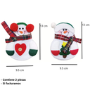 Adornos Navideños Para Cubiertos 2 Piezas Muñeco De Nieve