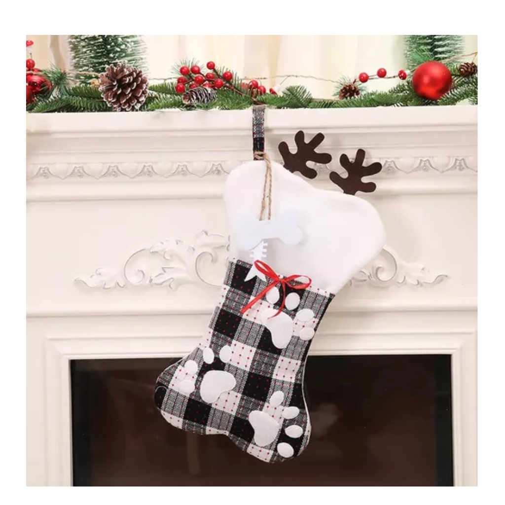 Bota Navideña En Forma De Hueso Para Fiestas De Navidad
