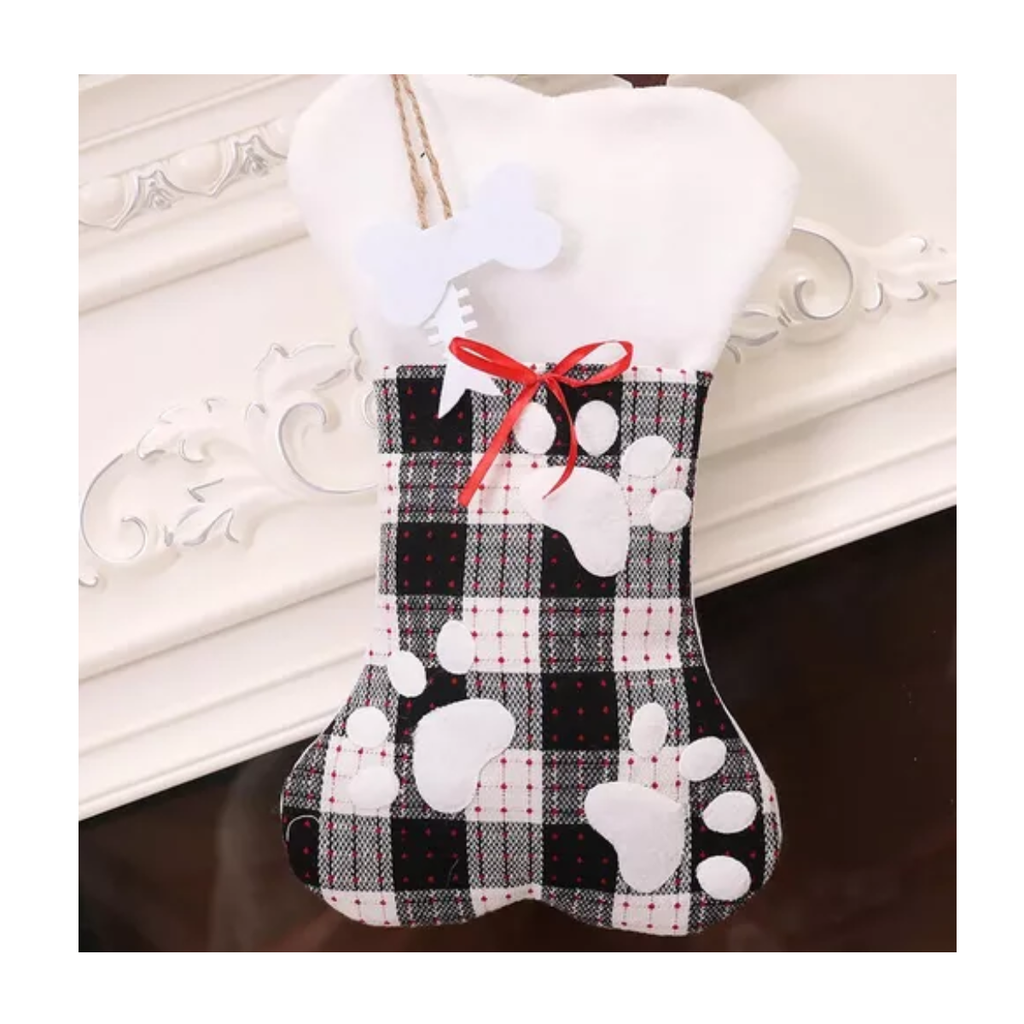 Bota Navideña En Forma De Hueso Para Fiestas De Navidad