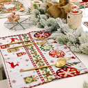 Mantel Navideño Para Comedor Individual Para Fiestas De Navidad