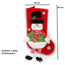 Bota Navideña Muñeco De Nieve Decoración Para Fiestas