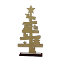 Adorno Navideño Pino De Madera Para Escritorio
