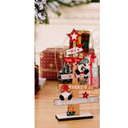 Adorno Navideño Pino De Madera Para Escritorio