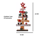 Adorno Navideño Pino De Madera Para Escritorio