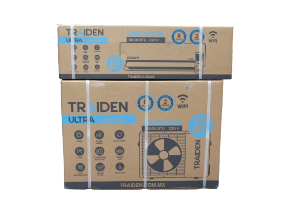 Minisplit Traiden Standard 18K BTU 220 V Solo Frío Con Wifi
