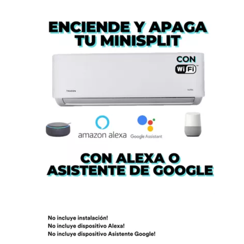 Minisplit Traiden Standard 24k Btu 220 V Solo Frío Con Wifi