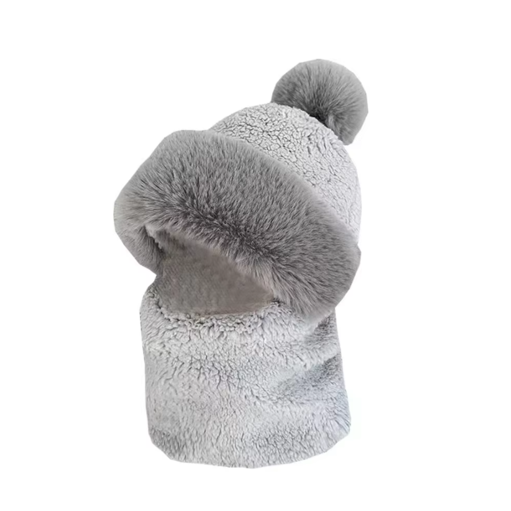Conjunto Bufanda De Invierno Con Capucha Para Mujer