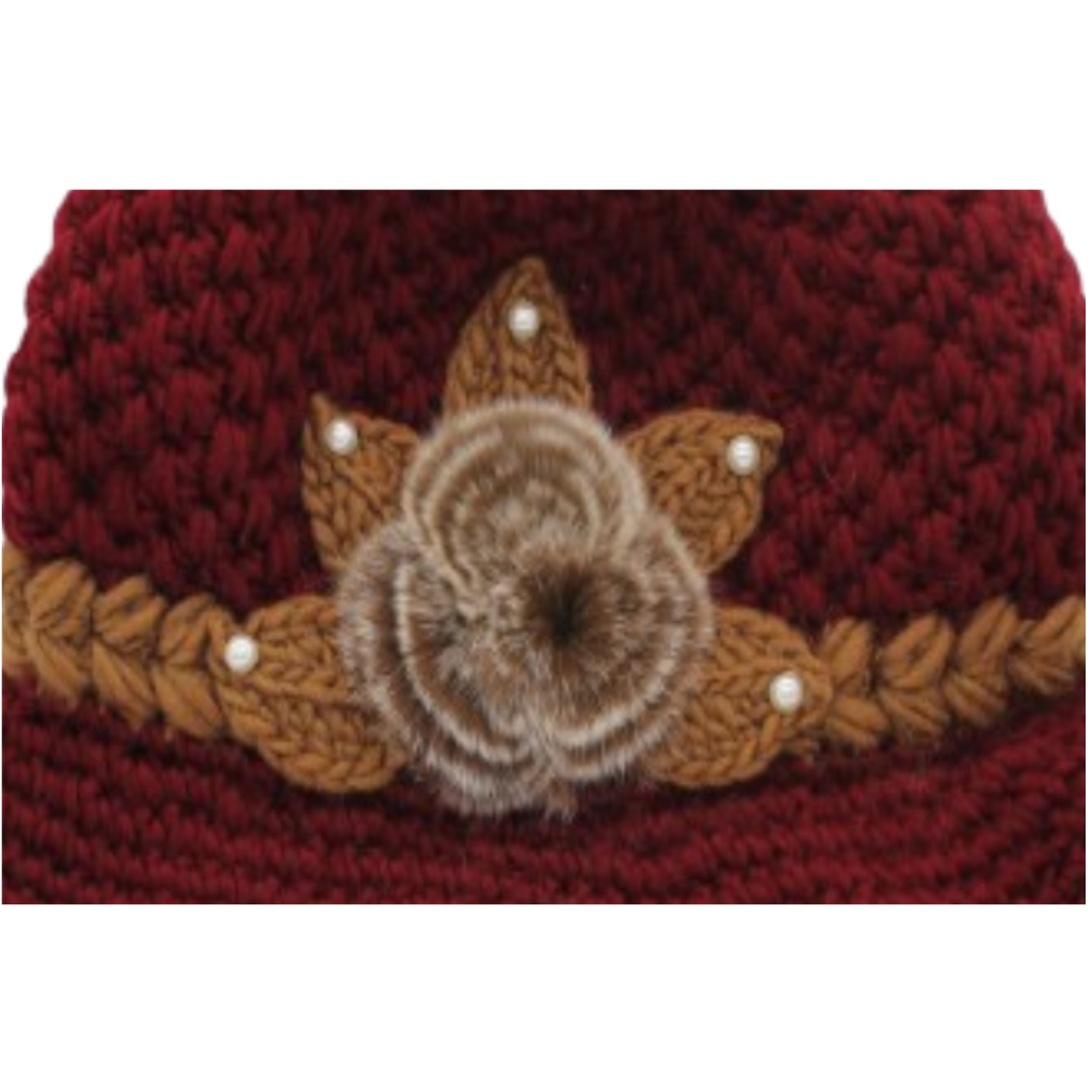 Gorro Boina Vicera Dama Tejido Suave Moda Flor!