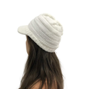 Gorro De Lana Con Punto Para Cola De Caballo