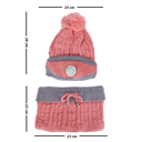 Conjunto De 3 piezas Gorro Mascara Y Bufanda Calientitos!!!