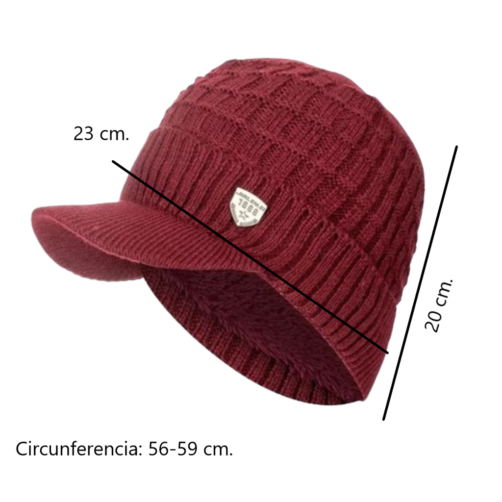 Gorro Con Visera Unisex Tejido Suave Super 1998
