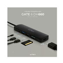 Hub Usb C 6 En 1 Gate 6 Dh660 4k Hdmi + 1xusb Drop