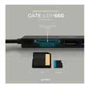 Hub Usb C 6 En 1 Gate 6 Dh660 4k Hdmi + 1xusb Drop