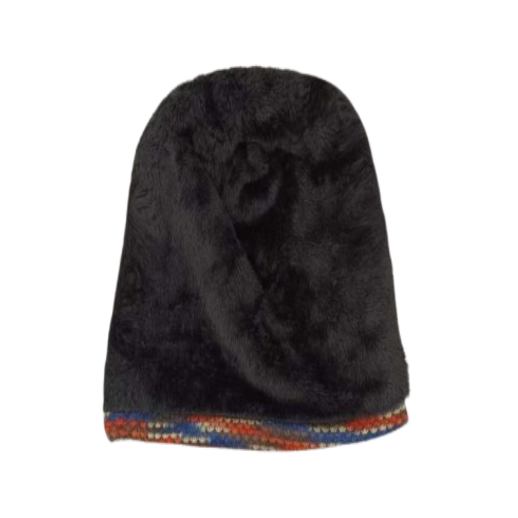 Gorro De Lana De Punto Alargado