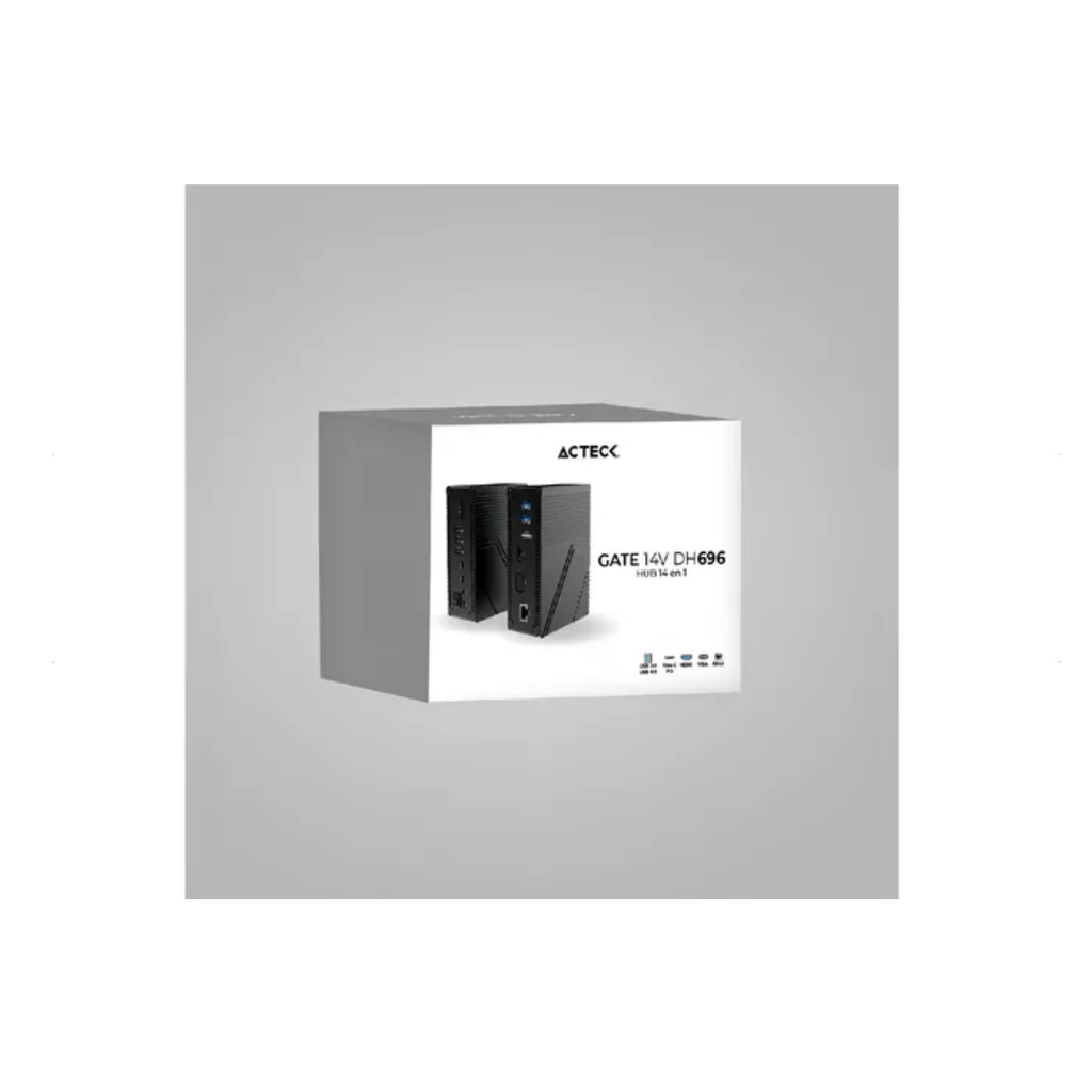 Hub Usb C 4 En 1 Gate 14v Dh696 Acteck Elite Series Drop